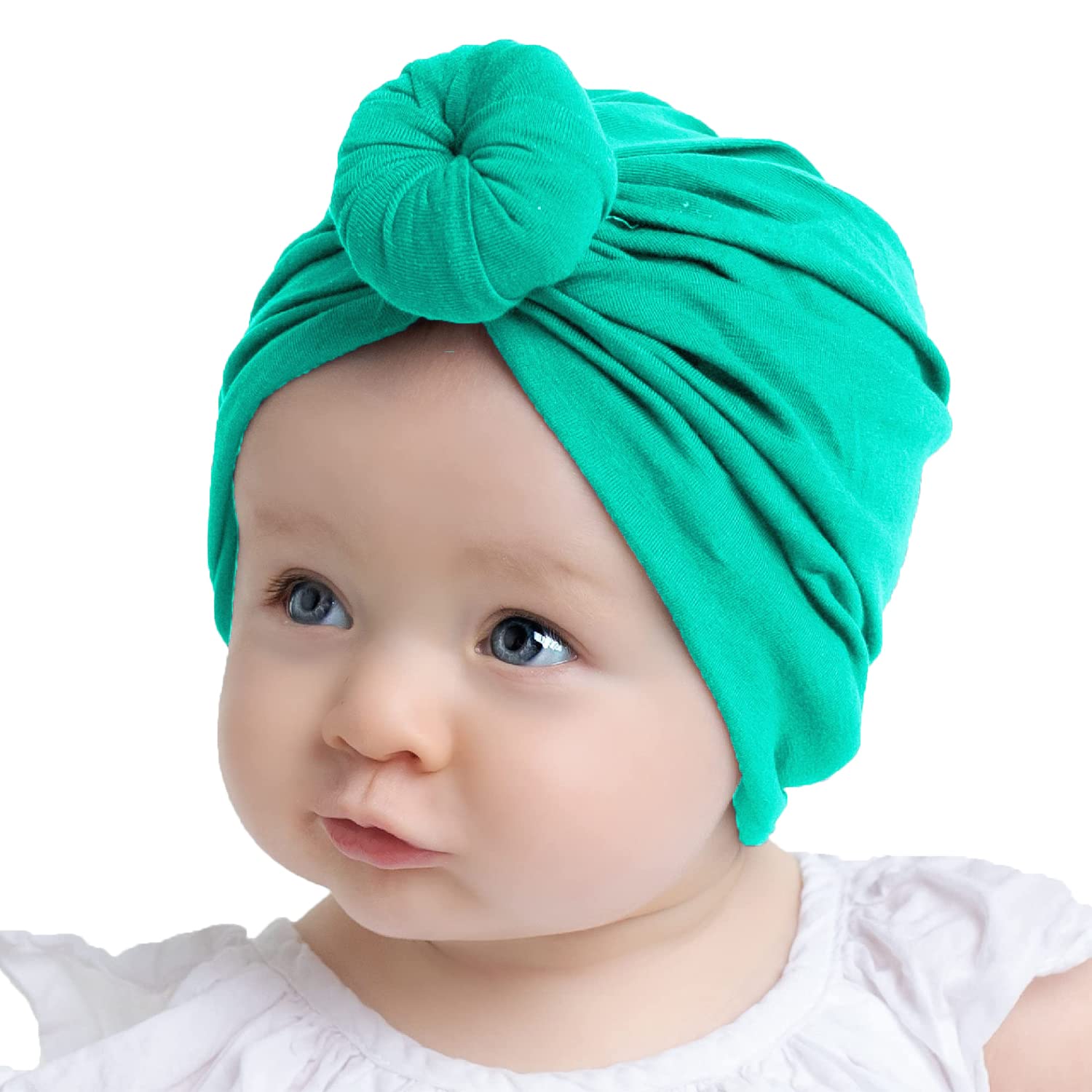 SYGA Unisex Cotton Turban Hat (Pack Of 1) (TurbonHeadWrap_Black_Black_S)