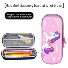 SYGA Children's Universe Space and Astronaut Pencil Case Pouch Portable Multifunction Pen Case with Compartments for Boys & Girls (Dark Blue)