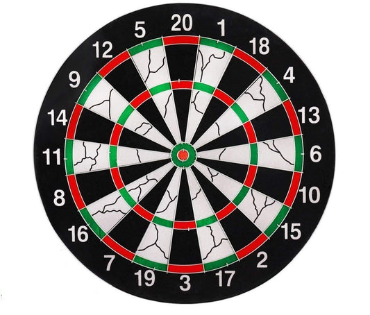 SYGA Double Faced Flock Printing Thickening Family Game Dart Board with 6 Needle (17 Inch)