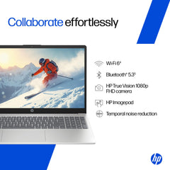 HP 15, 13th Gen Intel Core i5-1334U (16GB DDR4, 1TB SSD) FHD, Anti-Glare, Micro-Edge, 15.6''/39.6cm, Win11, M365(1yr)* Office24, Silver, 1.59kg, FD0552TU, Iris Xe, FHD Camera w/Shutter, Backlit Laptop