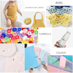 SYGA Plastic Snap Buttons Set-300 pcs T5 Fastener Snap Button with 15 Colors (20 Each) Press Stud for Sewing, Craft, Embroidery, DIY Clothing, No-Sew for Baby Cloth Diapers, Bibs, Different Fabrics-Multicolour