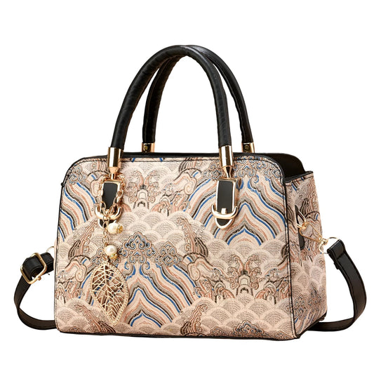 SYGA Women Stylish Tote Bag with Contrasting Colors – Medium Capacity Daily Shoulder Handbag