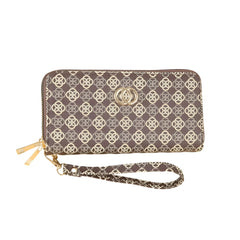 SYGA Women's Zip-Around  Wallet with, Flower Pattern ,card and Coin Holder