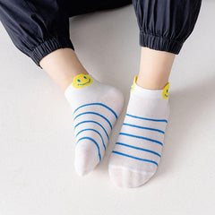 MOMISY 5 Pairs Baby kids Girl Boys Toddlers InfantmCotton Stretch Baby Socks (IN, Age, 1 Year, 3 Years, Emoji)