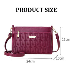 MOMISY Sling Bag with Long Strap for Women Shoulder Zipper Closure Handbags Multipurpose Crossbody ladies Daily (Purple Leaves)