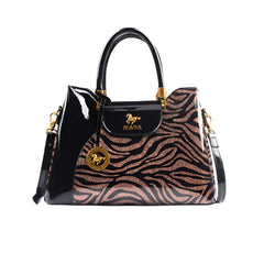 SYGA Women's Tote Bag – Floral Print & Embossed, Spacious Daily Shoulder Bag with Zipper Pockets and Cover Closure