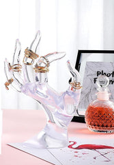 SYGA Ring Holder Hand Shape Plastic Jwellery Stand (Black)