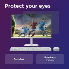 Lenovo A100 All in one Intel® N100 23.8" FHD (1920x1080) 3-Side Edgeless All-in-One Desktop (8GB/512GB SSD/Win11/MS Office 2024/5MP Camera/USB Calliope Keyboard & Mouse) F0J6005FIN