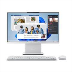 Lenovo Ideacentre AIO AMD Ryzen 5 7535HS 23.8" FHD IPS All-in-One Desktop(8GB RAM/512GB SSD/Win11/Microsoft 365 Basic + Office Home 2024/3Wx2 Speakers/5MP Camera/Wireless Keyboard & Mouse),F0HR009BIN