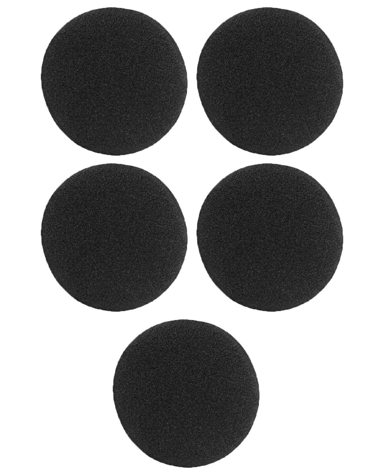 SYGA 5 Pairs Black Replacement Ear Cushion Pads for Sennheiser PX100 Koss
