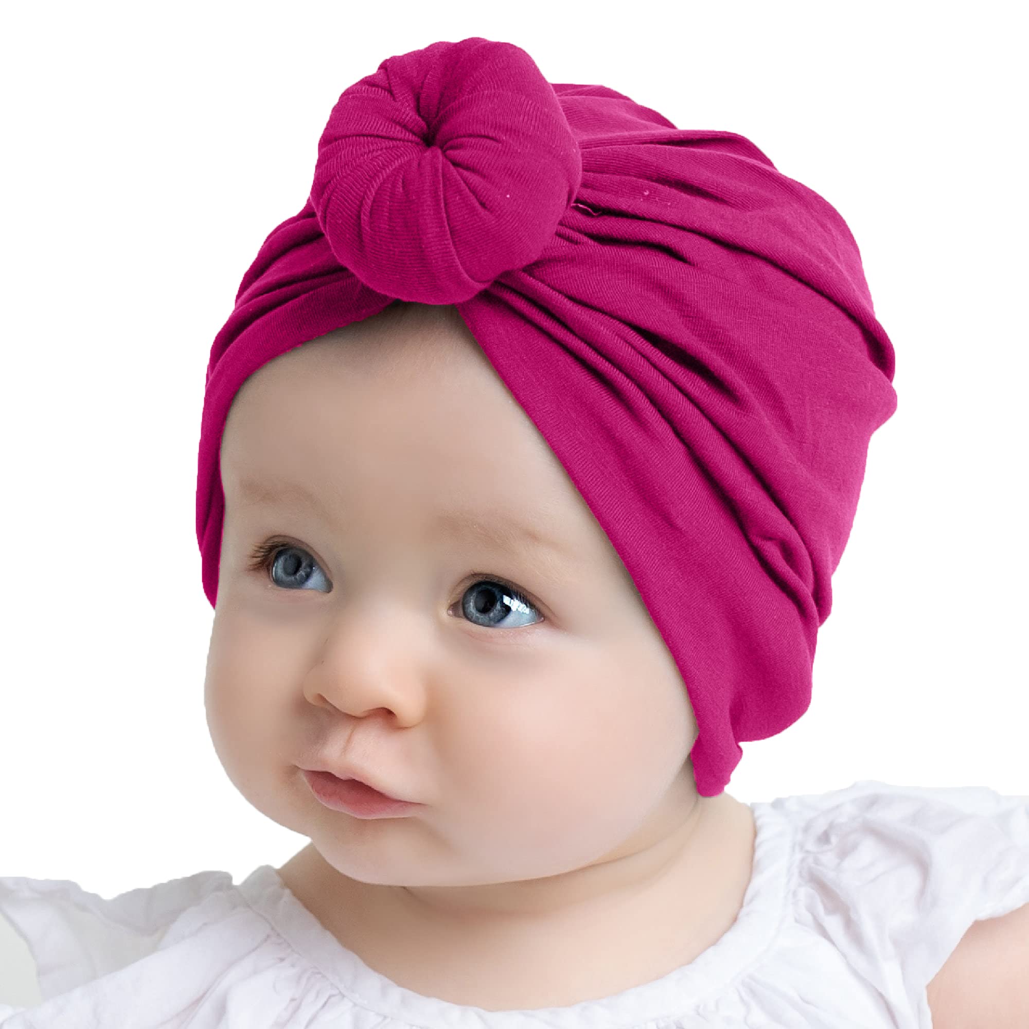 SYGA Unisex Cotton Turban Hat (Pack Of 1) (TurbonHeadWrap_Black_Black_S)