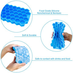 SYGA Soft Honeycomb Ice Cube Trays Silicone Ice Mould (Random Color)