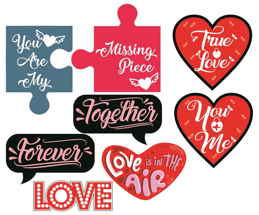 SYGA Set of 20 Pre Wedding Party Props,Wedding Ceremony Party Props, Suitable Props for Wedding Theme Party Photo Booth Props