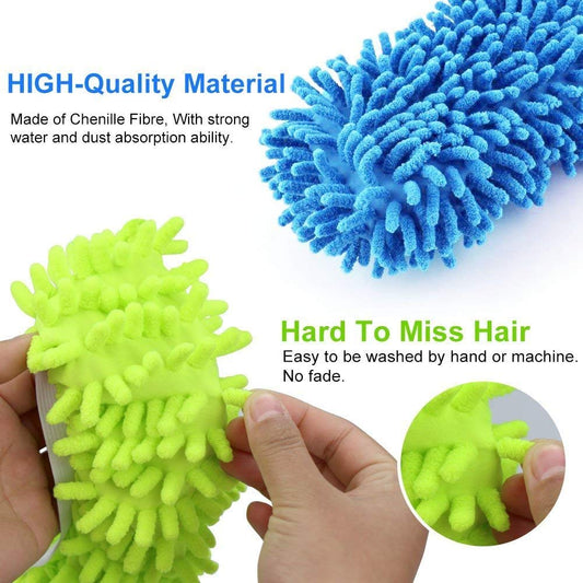 SYGA 2 Pieces Multi-Purpose Cleaning Cloths Mop Slipper(Random Color)