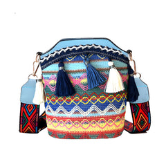 SYGA Sling Bag For Women's Pu Material With Bucket Type, Crossbody Ethnic Style Bag