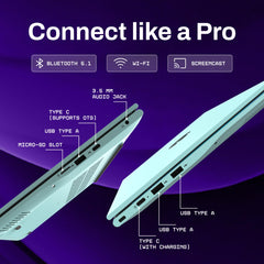 Primebook 2 Pro 2025 (New Launch) | 8GB RAM, 128GB UFS Storage | 14.1-Inch FHD IPS Display | 14 Hours Battery | MediaTek Helio G99 | Android 15 (PrimeOS 3.0) | Backlit Keyboard | in-Built AI (Aqua)