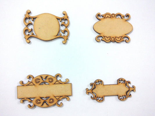 SYGA Small Name Plate Scrapbook Decorative Wood Craft Items