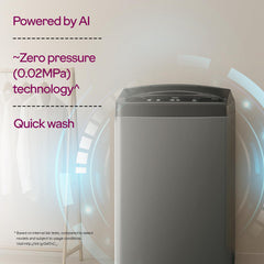 Godrej 7.5 Kg 5 Star Rollercoaster Wash Tech, Fills Tub At ~0 Water Pressure, Strong Wash Waves, Steel Drum Fully Automatic Top Load Washing Machine (WTEON ALP 75 5.0 FDTN GPGR, Graphite Grey)