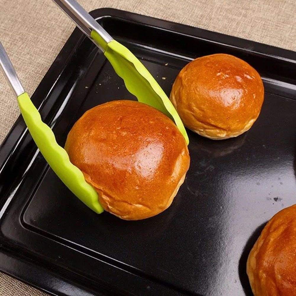 SYGA 1 Piece Silicone Cooking Tong,Stainless Steel Material with Heat Resistant Premium Silicone Grip