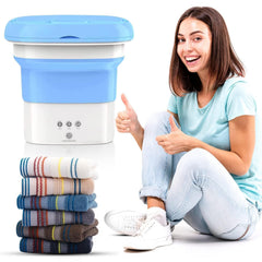 SeMi Automatic Folding 9L Small MiNi Washing Machine with Dryer DeEp Cleaning for Underwear Washing Machine SeMi Automatic A11