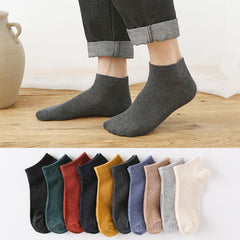MOMISY Women's Cotton Blend Ankle Socks, Solid Multicolour, Free Size (IN, Alpha, Free Size, 10, Solid10)