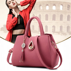 Syga Women's Elegant Handbag Stylish Crossbody Shoulder Bag with Tassel Charm