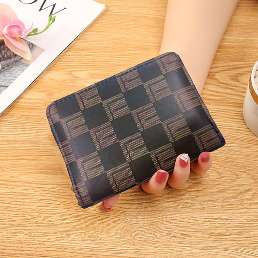 SYGA Women's Fashion Wallet, Double Zipper with Card Slots and Coin Pouch(Brown)