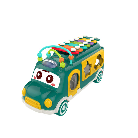 SYGA Kids Beautiful Music Maker Bus with Xylophone (Color & Illustration or Graphics of Bus May Vary)