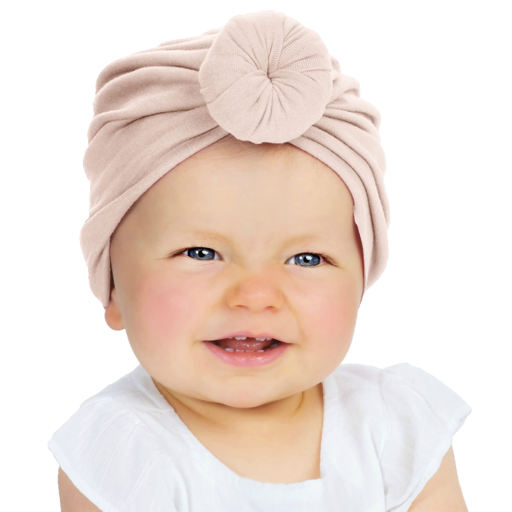 SYGA Unisex Cotton Turban Hat (Pack Of 1) (TurbonHeadWrap_Black_Black_S)