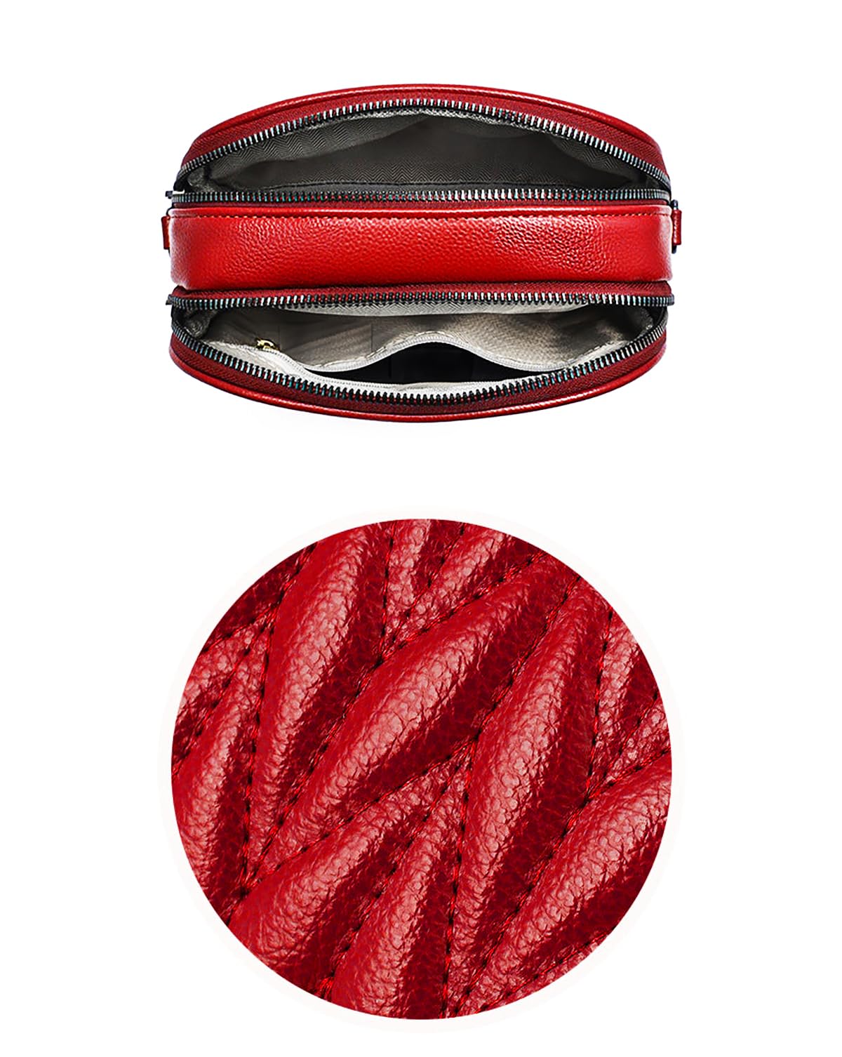 SYGA Women Small Bag Cross-Border Foreign Diamond Shoulder Bag(Red)