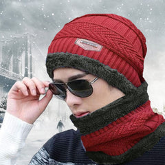 SYGA Unisex Winter Cap for Woolen Neck and Ear Proction Hat Arrow Style Above 15 Years - Black