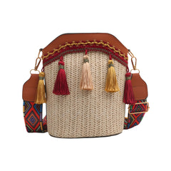 SYGA Sling Bag For Women's Pu Material With Bucket Type, Crossbody Ethnic Style Bag