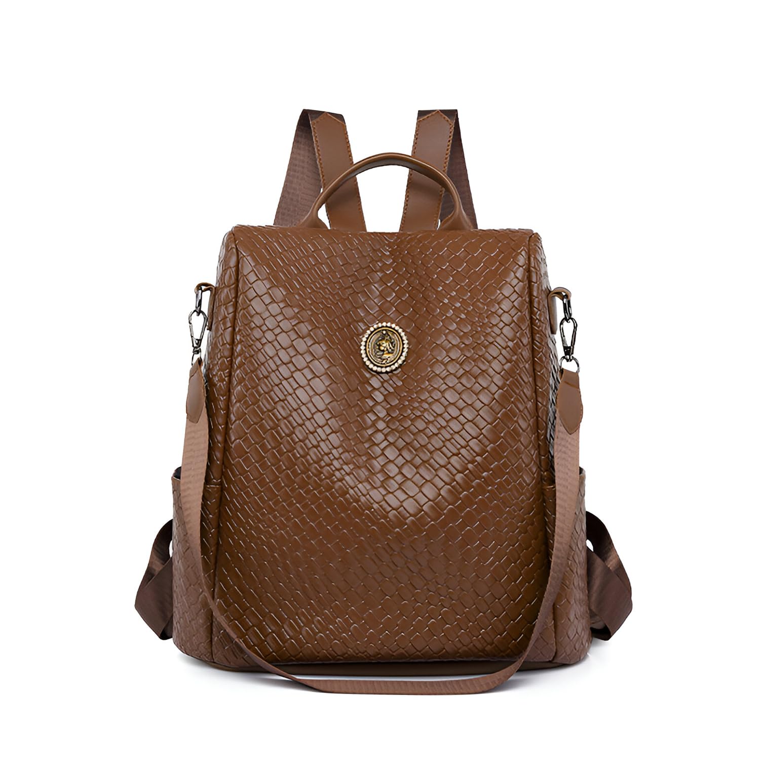 SYGA Women's New Woven Pattern Large Capacity Backpack