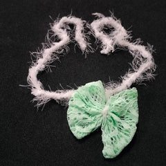 MOMISY Newborn Photography Props Set, Mint Green Lace Romper with Matching Headband, 2-Piece