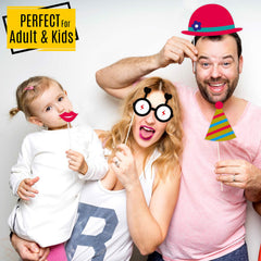 SYGA Party Props Set of 24 Birthday Theme Paper Craft Item