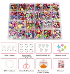 SYGA Beads for Kids Crafts Children's Jewelry Making Kit DIY Bracelets Necklace Hairband and Rings Craft Kits Birthday for 4, 5, 6, 7-Year-Old Little Girls-Multicolor (DIYBeadsSet-20)