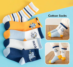 SYGA 5 Pairs Baby Girl & Baby Boy Socks, Toddlers Infant Cotton Stretch Crew Socks with Theme Design, Suitable for 0-2 Years baby