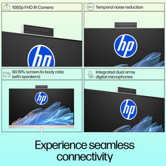 HP All-in-One, Intel Core Ultra 5 125U (16GB DDR5,1TB SSD) IPS, 300 nits, Anti-Glare, 27inch(68.6cm) FHD, Win11, M365, Office24, Shell White, 6.72kg, FHD IR tilt Camera w/Privacy shuttter, 27-cr1027in