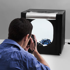 SYGA Light Box Photo Studio 40Cm x 40 cm Professional Photography Tent with LED Lights