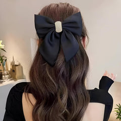 MOMISY Bow Shaped Hair Clip, Hair Accessories for Women and Girls (DiamondBlack, Free)
