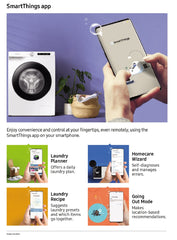 Samsung 7 kg, 5 Star, AI Control, Wi-Fi, Digital Inverter, Motor, Fully-Automatic Front Load Washing Machine (WW70T502NAN1TL, Hygiene Steam, Inox)