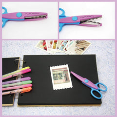 SYGA Pack of 6 Smart Paper Edger Scissors for Crafts and Scrapbook