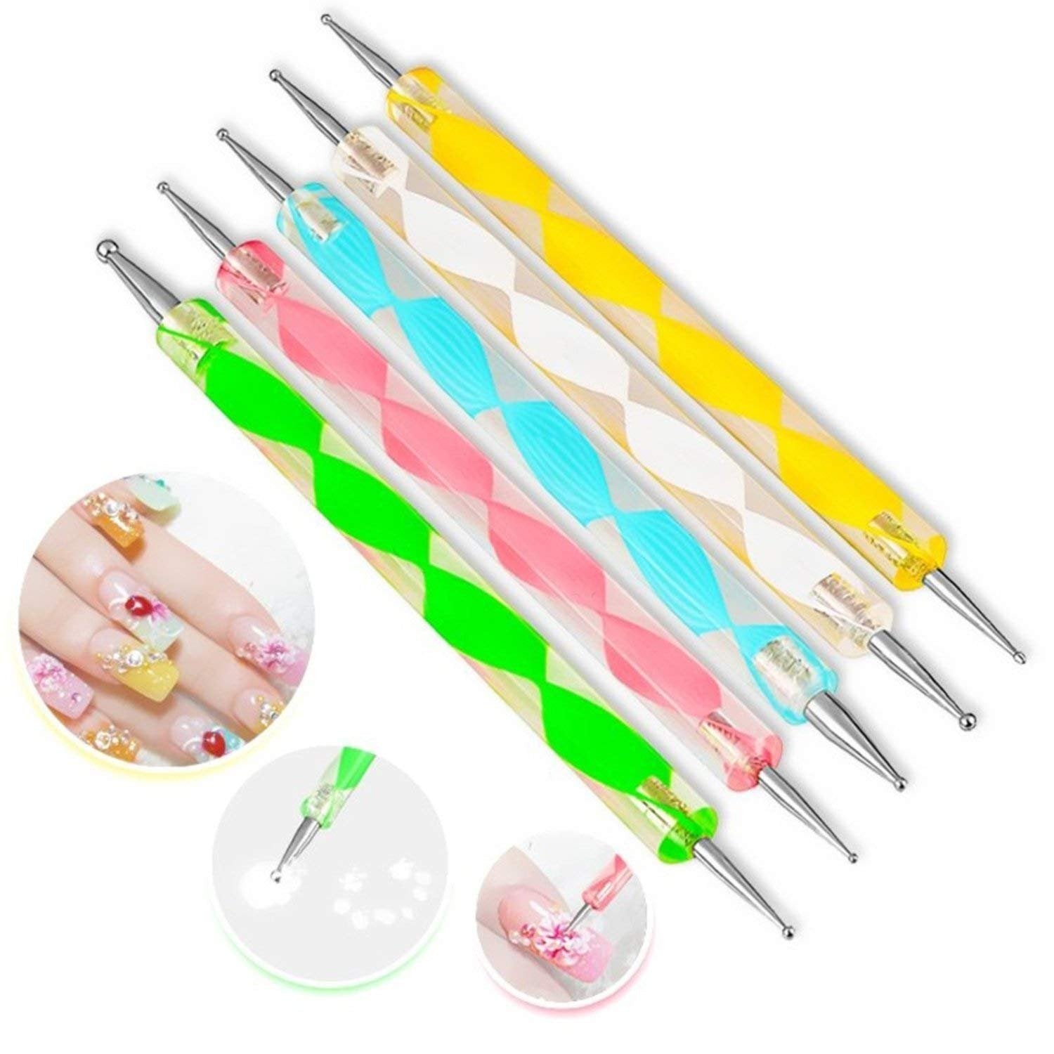 SYGA 5 Pcs Nail Decoration Sticks Nail Dotting Pen