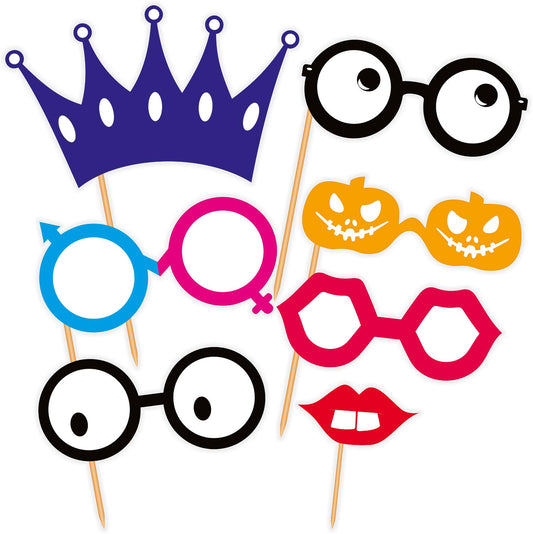 SYGA Party Props Set of 31 Funny Props Paper Craft Item