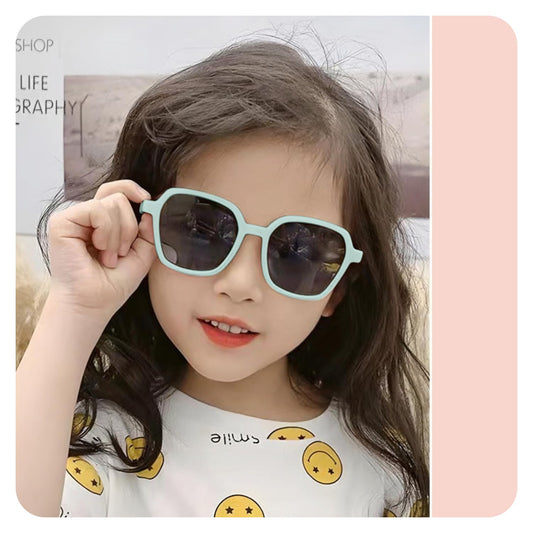 SYGA Childrens Sunglasses Summer Sun Shade And Sun Protection Sunglasses for Kids - 4 to15 years old (Blue)