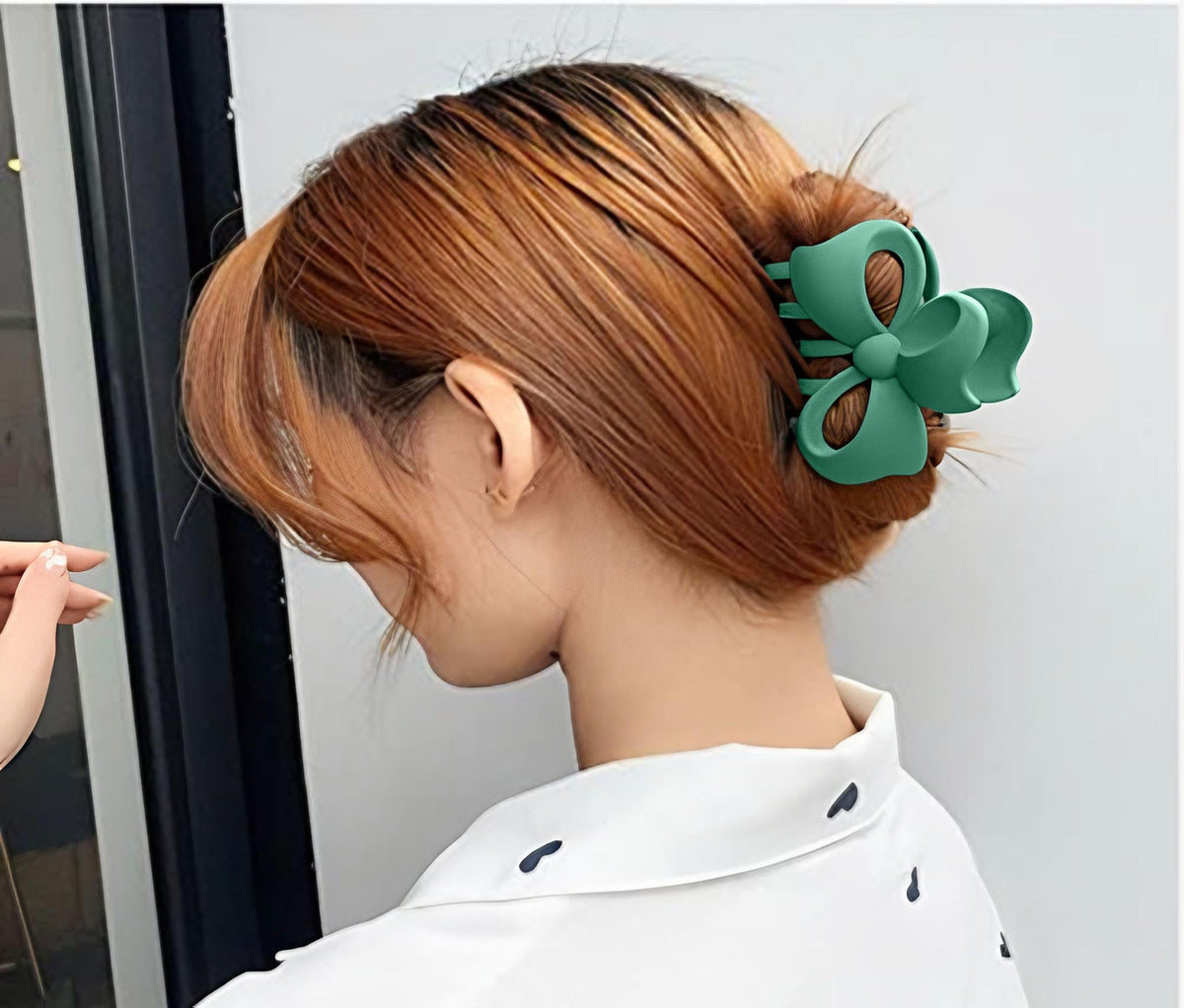 SYGA Hair Claw Clips - Strong Hold - 2Pcs in Green & Black (8cm)