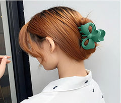 SYGA Hair Claw Clips - Strong Hold - 2Pcs in Green & Black (8cm)