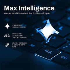 Primebook 2 Max 2025 (New Launch) | 8GB RAM, 256GB UFS Storage | 15.6-Inch Full HD IPS Display | 12hrs Battery | MediaTek Helio G99 | Android 15 (PrimeOS 3.0) | Backlit Keyboard | in-Built AI | Aqua