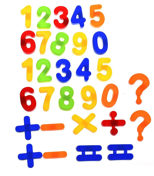 SYGA 30 Pieces Magnetic Numbers and Math Symbols Learning Creative Play for Children