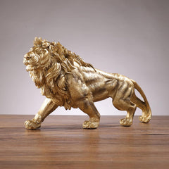 SYGA Atmospheric Lion Resin Ornaments Home Office Wine Cabinet Bookcase TV Cabinet Model Room Decoration